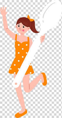 전신 편집이미지 여자 손가락 한명 들기 누끼 성인 달리기 손들기 숟가락 주황색 큼 메롱 PNG 성인여자한명만 1 손 컬러 모션 수저 사람 크기 여자한명만 성인여자만 파일형식