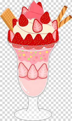 편집이미지 분홍색 딸기 잔 누끼 사람없음 PNG 딸기아이스크림 딸기파르페 막대과자 웨하스 식기 컬러 과일 아이스크림 쿠키 과자 파일형식
