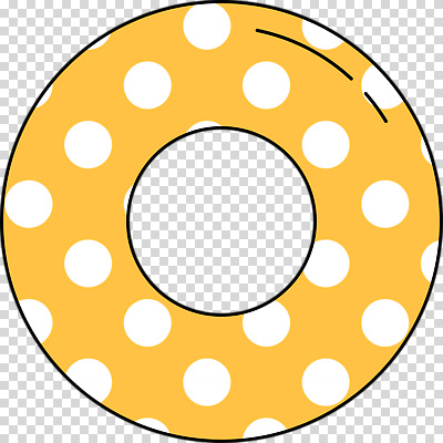 편집이미지 누끼 사람없음 노란색 물방울무늬 원형 튜브 PNG 도형 컬러 무늬 파일형식