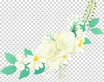 식물 꽃 컬러 파일형식 흰색 잎 데이지 장미 편집이미지 PNG 사람없음 누끼