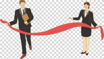 옷 여자 남자 비즈니스 모션 표정 사람 사무용품 직물 직장인 파일형식 미소 비즈니스우먼 비즈니스맨 정장 서류판 리본 천 들기 성인만 성인 편집이미지 PNG 누끼 전신 두명