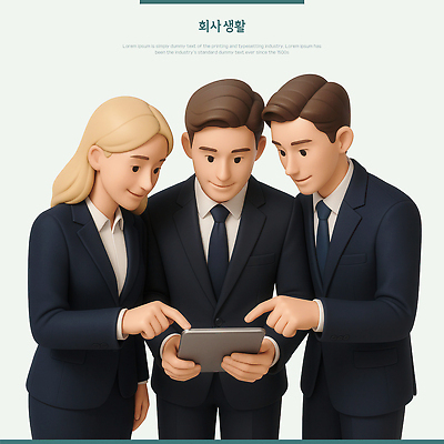 PSD 편집이미지 여자 남자 하늘색 회의 미소 들기 정장 성인 세명 태블릿 3D 가리킴 비즈니스맨 비즈니스우먼 보여주기 성인만 편집3D 옷 비즈니스 모션 표정 사람 손짓 파란색 전자제품 스마트기기 직장인 디지털합성 파일형식