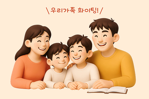 PSD 편집이미지 여자 남자 어린이 가족 3D캐릭터 웃음 소년 여러명 상반신 성인 책 3D 파이팅 형제 살구색 어깨에손 옹기종기 편집3D 캐릭터 컬러 다수 컨셉 관계 모션 표정 사람 디지털합성 파일형식