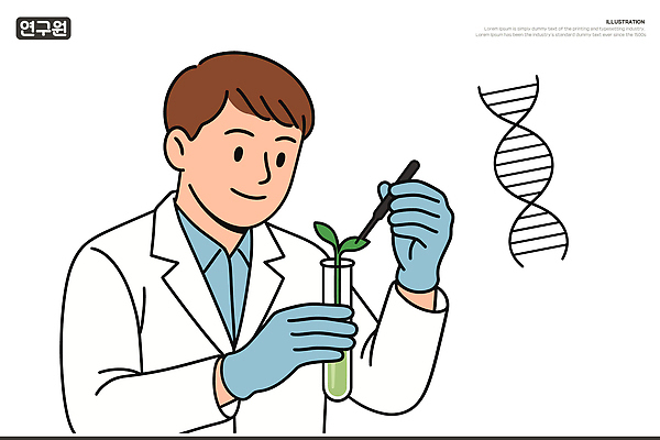 남자 장갑 일러스트 실험 한명 미소 들기 상반신 성인 새싹 흰색 실험복 DNA 연구원 시험관 핀셋 보호장갑 성인남자한명만 국내일러스트 AI파일 식물 직업 1 잡화 컬러 모션 표정 실험기구 사람 도구 가운 생명공학 남자한명만 성인남자만 파일형식 벡터