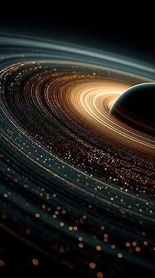 JPG 편집이미지 상상 사람없음 빛 반짝임 어둠 행성 광선 고리 이미지편집 편집실사 AI컴퓨터그래픽 AI콘텐츠 모션 우주 CG 파일형식