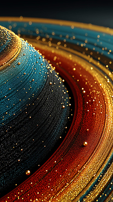 JPG 편집이미지 상상 사람없음 빛 어둠 행성 금색 광선 고리 이미지편집 편집실사 AI컴퓨터그래픽 AI콘텐츠 컬러 우주 CG 파일형식