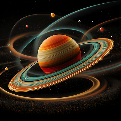 JPG 편집이미지 상상 사람없음 빛 검은색 어둠 행성 광선 고리 은하 이미지편집 편집실사 AI컴퓨터그래픽 AI콘텐츠 컬러 우주 CG 파일형식