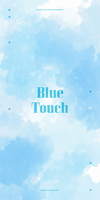 PSD 하늘색 백그라운드 일러스트 붓터치 추상 수채화 사람없음 번짐 국내일러스트 무늬 파란색 파일형식 효과