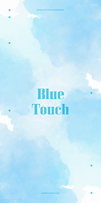 PSD 하늘색 백그라운드 일러스트 붓터치 추상 수채화 사람없음 번짐 국내일러스트 무늬 파란색 파일형식 효과