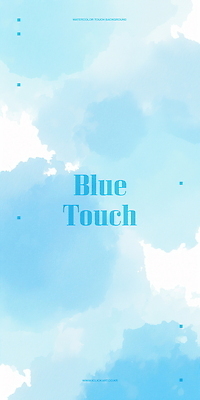 PSD 하늘색 백그라운드 일러스트 붓터치 추상 수채화 사람없음 번짐 국내일러스트 무늬 파란색 파일형식 효과