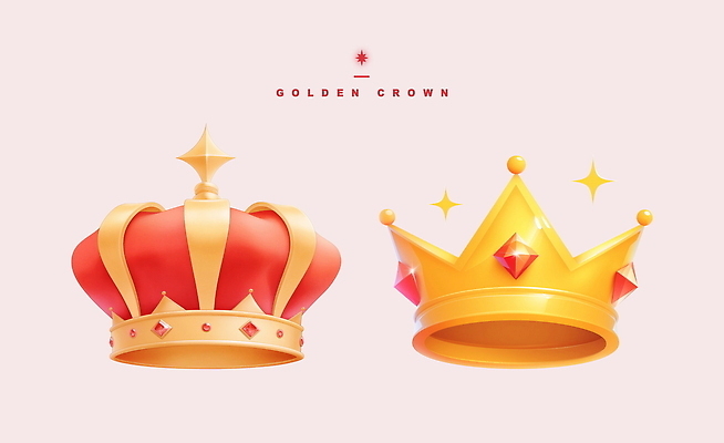 PSD 일러스트 왕관 사람없음 반짝임 게임 황금 고급 보석 오브젝트 아이템 국내일러스트 컨셉 모션 놀이 광석 파일형식