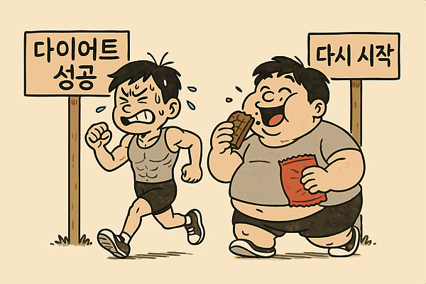 전신 남자 행복 다이어트 일러스트 미소 들기 성인 두명 달리기 초콜릿 팻말 찡그림 먹기 비만 근육질 힘듦 성인남자만 땀흘리기 국내일러스트 AI파일 감정 컨셉 모션 근육 디저트 프레임 표정 건강 사람 몸매 남자만 성인만 파일형식 벡터