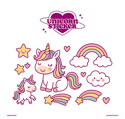 구름 별 무지개 스티커 일러스트 상상 동화 미소 앉기 사람없음 판타지 세트 귀여움 눈감음 보라색 하트 유성 유니콘 환상 국내일러스트 AI파일 자연요소 모양 컬러 컨셉 모션 표정 파일형식 벡터
