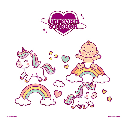 전신 구름 별 무지개 스티커 일러스트 상상 팔벌리기 동화 한명 미소 앉기 판타지 세트 귀여움 눈감음 보라색 하트 아기 유니콘 환상 국내일러스트 AI파일 자연요소 모양 1 컬러 컨셉 모션 표정 사람 파일형식 벡터