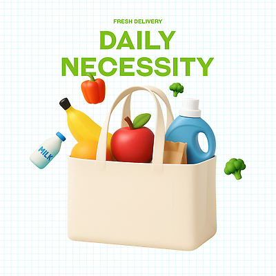 PSD 편집이미지 음식 오렌지 파프리카 바나나 사람없음 3D 우유 사과 브로콜리 세제 생필품 식료품백 편집3D 채소 과일 유제품 디지털합성 오브젝트 파일형식