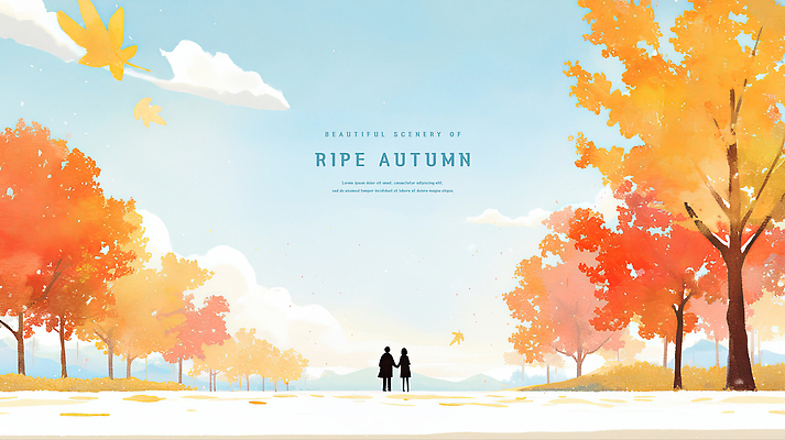 전신 PSD 구름 커플 여자 남자 실루엣 데이트 일러스트 하늘 단풍나무 수채화 성인 두명 가을풍경 손잡기 낭만 포근함 가로수 감성 성인만 국내일러스트 자연요소 나무 컨셉 단풍 관계 모션 촬영기법 사람 풍경 감각 파일형식 가을_계절