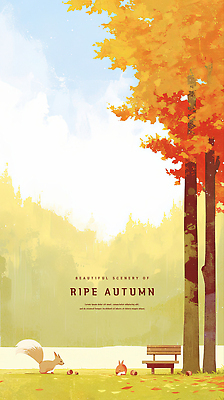 PSD 구름 벤치 일러스트 하늘 단풍나무 수채화 초원 사람없음 햇빛 가을풍경 낭만 숲속 포근함 다람쥐 도토리 감성 국내일러스트 자연요소 나무 컨셉 단풍 의자 풍경 태양 견과류 감각 설치류 숲 파일형식 가을_계절