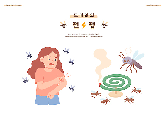 여자 일러스트 한명 성인 여름 짜증 살충 찡그림 전쟁 가려움 모기 모기향 번개모양 성인여자한명만 긁기 국내일러스트 AI파일 모양 1 계절 감정 모션 표정 사람 해충 번개 증상 여자한명만 성인여자만 파일형식 벡터