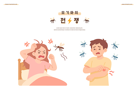 여자 남자 일러스트 베개 상반신 성인 두명 여름 손들기 이불 짜증 침대 잠 찡그림 전쟁 방해 가려움 모기 번개모양 성인만 긁기 물림 국내일러스트 머리짚기 AI파일 모양 계절 감정 가구 컨셉 침구 모션 표정 사람 해충 번개 증상 파일형식 벡터