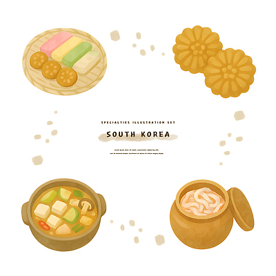 PSD 한국전통 전통문화 스티커 일러스트 수채화 사람없음 세트 소쿠리 항아리 된장찌개 오브젝트 뚝배기 한과 약과 새우젓 국내일러스트 전통 문화 한식 디저트 한국 바구니 전통음식 도자기 찌개 젓갈 파일형식