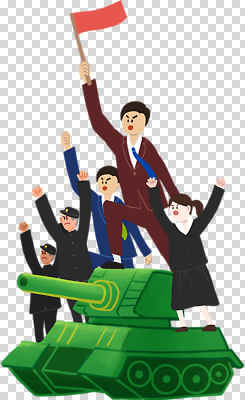 전신 편집이미지 학생 여자 남자 교복 청소년 들기 누끼 정장 여러명 성인 손들기 외침 만세 깃발 승차 탱크 PNG 비장 옷 다수 모션 사람 소리 파일형식