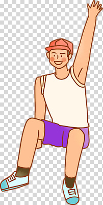 전신 편집이미지 남자 한명 미소 누끼 앉기 성인 손들기 손인사 PNG 캡모자 손짚기 성인남자한명만 모자_잡화 1 모션 표정 사람 손짓 인사 남자한명만 성인남자만 파일형식