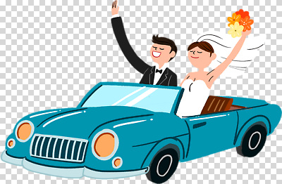 편집이미지 여자 남자 부케 웨딩드레스 면사포 미소 들기 누끼 턱시도 상반신 성인 두명 손들기 눈감음 운전 승차 오픈카 웨딩카 PNG 신랑신부 성인만 드레스 신부_웨딩 꽃다발 신랑 결혼 모션 승용차 자동차 표정 사람 정장 결혼소품 파일형식