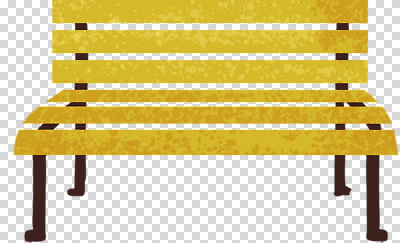 편집이미지 벤치 누끼 사람없음 노란색 PNG 컬러 의자 파일형식