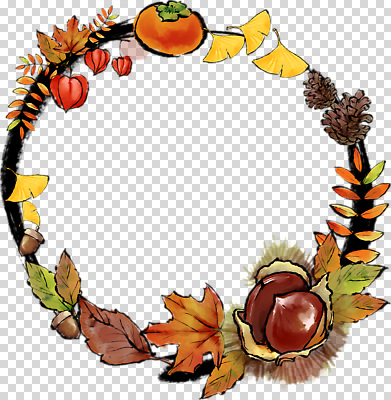 편집이미지 단풍 감 누끼 사람없음 가을 밤 은행잎 도토리 솔방울 원형프레임 PNG 꽈리 계절 잎 과일 프레임 견과류 원형 파일형식