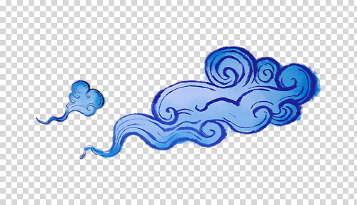 편집이미지 누끼 사람없음 파란색 구름모양 PNG 모양 컬러 파일형식 구름_자연