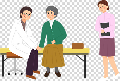 전신 편집이미지 여자 노년 남자 의자 미소 누끼 앉기 성인 세명 간호사 의사가운 PNG 간호복 진료대 안경낌 안경 가구 유니폼 모션 표정 사람 진료 의료진 의사 가운 파일형식