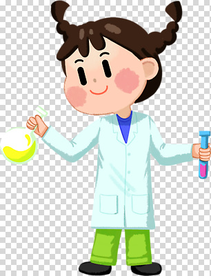 전신 편집이미지 여자 어린이 한명 미소 들기 누끼 소녀 실험복 시험관 PNG 둥근플라스크 소녀한명만 1 모션 표정 실험기구 사람 가운 플라스크 여자한명만 소녀만 파일형식