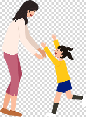 전신 편집이미지 여자 어린이 안기 모녀 웃음 누끼 소녀 성인 두명 달리기 PNG 손뻗기 여자만 딸 가족 모션 엄마 표정 사람 파일형식