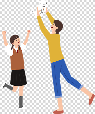 전신 편집이미지 여자 교복 청소년 모녀 웃음 들기 누끼 성인 두명 만세 강아지 PNG 다리들기 여자만 들어올리기 옷 딸 가족 모션 엄마 표정 사람 반려동물 개 파일형식