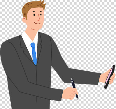 1 옷 남자 비즈니스 모션 표정 사람 핸드폰 스마트기기 필기구 직장인 남자한명만 성인남자만 파일형식 비즈니스맨 미소 펜 스마트폰 들기 정장 상반신 한명 성인남자한명만 성인 편집이미지 PNG 누끼