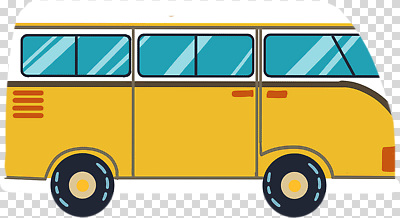 편집이미지 누끼 사람없음 노란색 캠핑카 PNG 미니밴 컬러 자동차 밴 파일형식