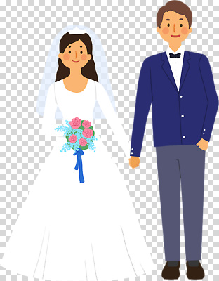 전신 편집이미지 여자 남자 부케 웨딩드레스 면사포 미소 들기 누끼 턱시도 성인 두명 손잡기 주머니손 PNG 신랑신부 성인만 드레스 신부_웨딩 꽃다발 신랑 결혼 모션 표정 사람 정장 결혼소품 파일형식