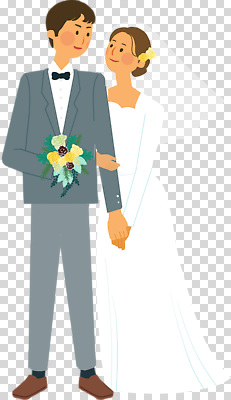 전신 편집이미지 여자 남자 부케 웨딩드레스 면사포 미소 들기 누끼 턱시도 성인 두명 팔짱 손잡기 PNG 신랑신부 성인만 드레스 신부_웨딩 꽃다발 신랑 결혼 모션 표정 사람 정장 결혼소품 파일형식