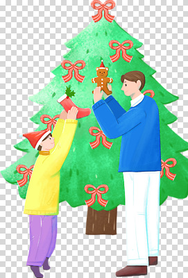 모자_잡화 남자 어린이 크리스마스장식 크리스마스 모션 양말 사람 파일형식 꾸미기 들기 전신 두명 남자만 소년 성인 리본 산타모자 크리스마스양말 산타양말 오너먼트 크리스마스트리 편집이미지 PNG 누끼