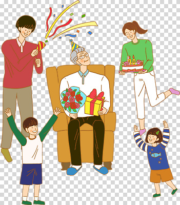 전신 편집이미지 여자 할아버지 노년 남자 어린이 꽃다발 가족 폭죽 웃음 들기 누끼 앉기 소녀 소년 여러명 성인 선물상자 소파 케이크 만세 고깔모자 꽃가루 생일축하 PNG 다리들기 안경낌 모자_잡화 꽃 안경 다수 의자 관계 모션 디저트 표정 선물 사람 상자 축하 생일 가루 파일형식