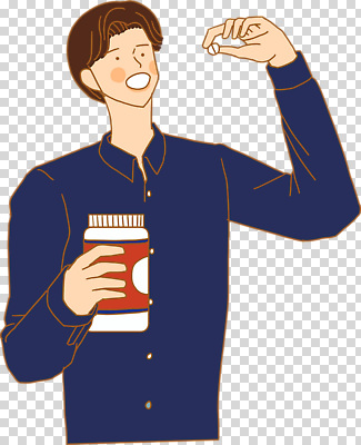 편집이미지 남자 입벌림 한명 들기 누끼 상반신 성인 알약 약병 남색 먹기 PNG 성인남자한명만 1 컬러 모션 표정 사람 약 병_담는 남자한명만 성인남자만 파일형식