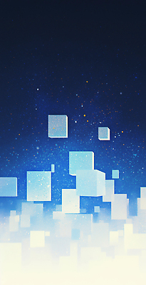 JPG 백그라운드 사람없음 파란색 빛 디지털 육면체 가상공간 AI컴퓨터그래픽 AI콘텐츠 도형 컬러 파일형식