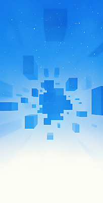 JPG 백그라운드 사람없음 파란색 빛 디지털 육면체 가상공간 AI컴퓨터그래픽 AI콘텐츠 도형 컬러 파일형식