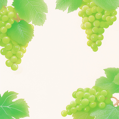 JPG 일러스트 수채화 프레임 사람없음 연두색 포도잎 카피스페이스 망고포도 국내일러스트 AI일러스트 AI콘텐츠 잎 포도 초록색 공백 청포도 파일형식