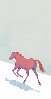 JPG 일러스트 수채화 그림자 사람없음 빨간색 달리기 말띠 국내일러스트 병오년 붉은말 AI일러스트 AI콘텐츠 컬러 모션 십이지신 말_동물 파일형식 2026년