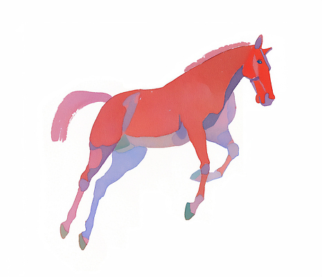 JPG 일러스트 수채화 사람없음 빨간색 점프 말띠 국내일러스트 병오년 붉은말 AI일러스트 AI콘텐츠 컬러 모션 십이지신 말_동물 파일형식 2026년