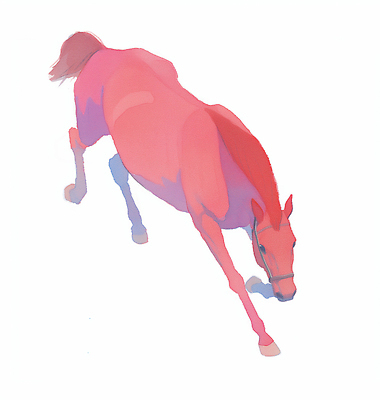 JPG 일러스트 수채화 사람없음 빨간색 걷기 말띠 국내일러스트 병오년 붉은말 AI일러스트 AI콘텐츠 컬러 모션 십이지신 말_동물 파일형식 2026년