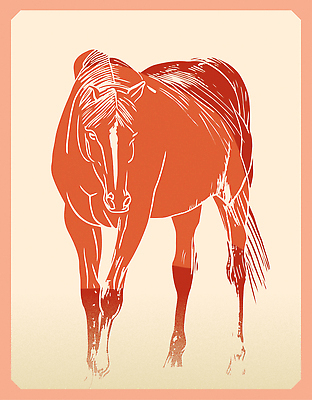 일러스트 고개숙이기 사람없음 갈색 말띠 판화 국내일러스트 병오년 붉은말 AI파일 컬러 숙이기 미술 십이지신 말_동물 파일형식 벡터 2026년