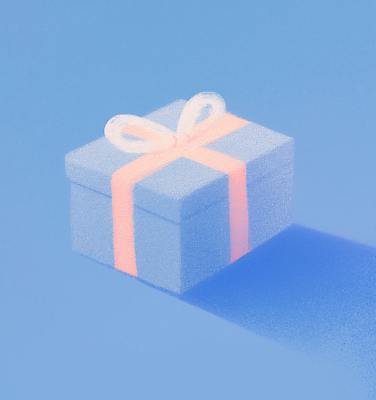 JPG 리본 일러스트 그림자 사람없음 파란색 선물상자 국내일러스트 AI일러스트 AI콘텐츠 컬러 선물 상자 파일형식