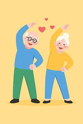 전신 여자 할아버지 노년 남자 행복 할머니 허리손 일러스트 미소 두명 실버라이프 노란색 손들기 노부부 스트레칭 하트 체조 노인만 안경낌 일러캐릭터 AI파일 모양 캐릭터 라이프스타일 부부 감정 안경 컬러 포즈 모션 표정 사람 성인 운동 성인만 파일형식 벡터